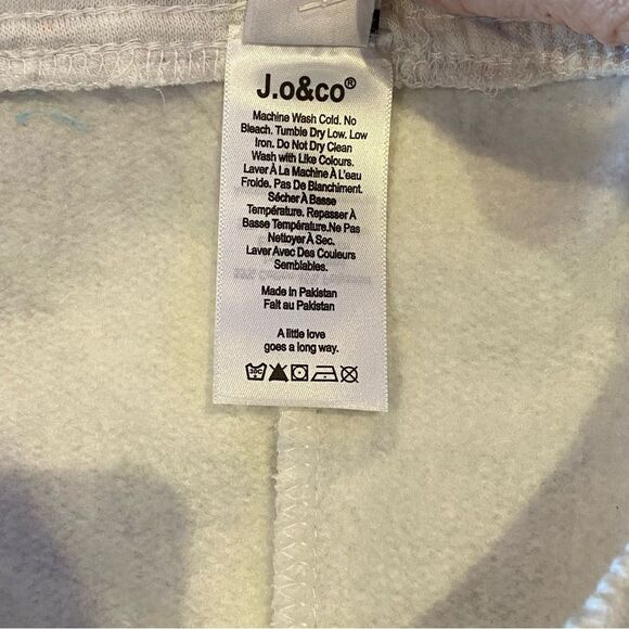 NEW J.o.&co. Sweatpants Light Marled Gray Medium Pockets Drawstring Straight Leg - Picture 8 of 8